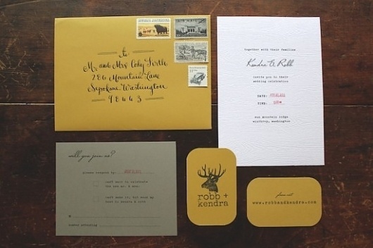 Rustic and Woodsy Faux Bois Wedding Invitations | Oh So Beautiful Paper #invitations #wedding