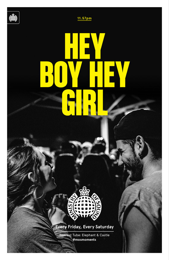 Creative Review Studio Output designs Ministry of Sound tube campaign #ministry #creative #designs #campaign #review #tube #sound #studio #output