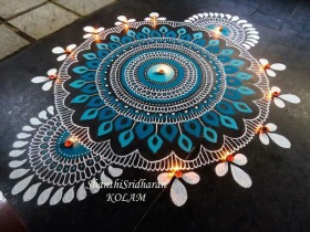 Beautiful simple rangoli designs