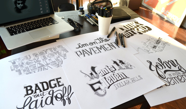 Bob Dylan´s HAND LETTERING EXPERIENCE #drawn #hand #typo #typography