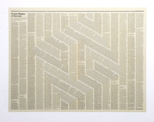 XXX | artruby: Tommy Grace, Faccum (2009) #design #newspaper #editorial #art