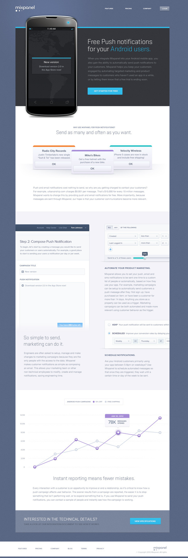 Push full #web