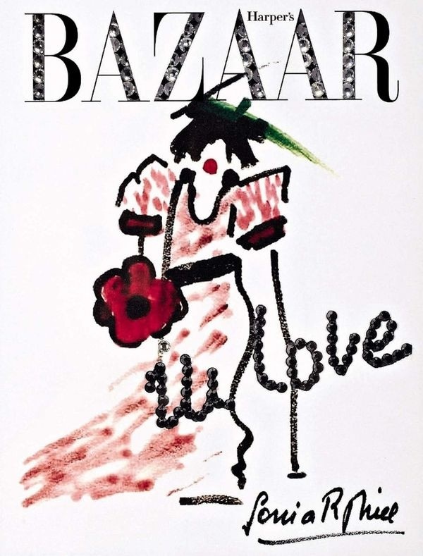 Harper`s Bazaar Russia 15th Anniversary by Sonia Rykiel October 2011 #rykiel #cover #illustration #sonia #fashion #bazaar #magazine