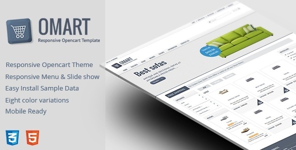 Omart - Mobile Ready Opencart Theme #shopping #responsive #cart #ready #bootstrap #155 #ecommerce #store #product #mobile #template #opencart #online #222