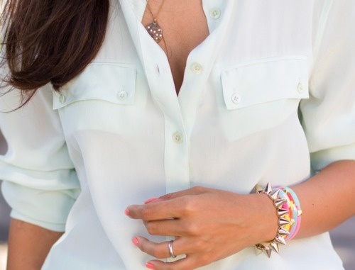 Likes | Tumblr #pink #bracelet #shirt