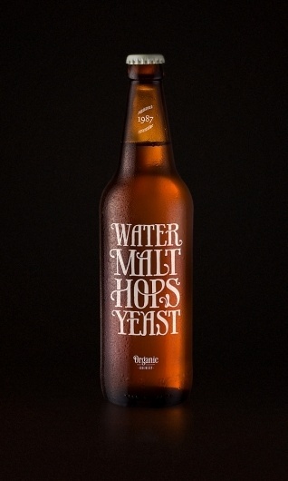 Water, malt, hops and yeast | Coffee made me do it #packaging #beer