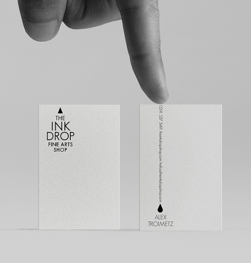 Business card design idea #112: http://pinterest.com/pin/109141990939408494/ #ink #business #clean #identity #cards