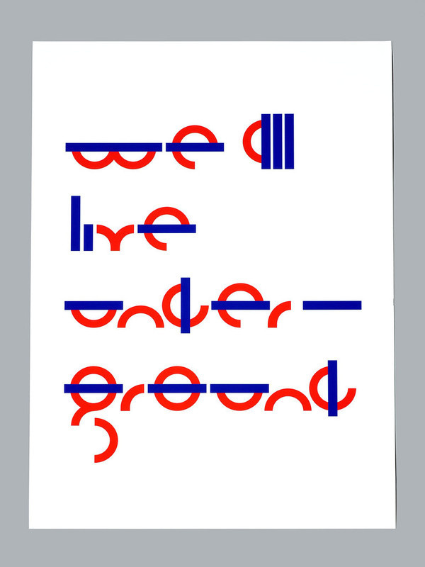 We All Live Underground #sawdust #type #design #poster
