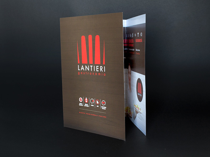 Trifold Front #food #eat #beverage #fork #kitchen #chef #trifold #graphicdesign #graphic #brochure #leaflet