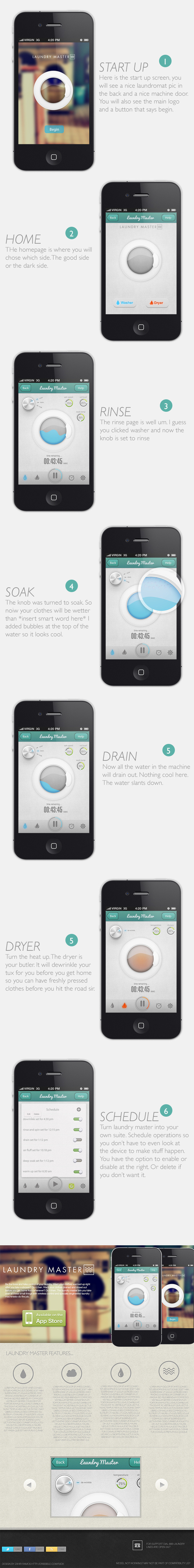 Laundry Master App iOS #ui #laundry #iphone #ios #layout