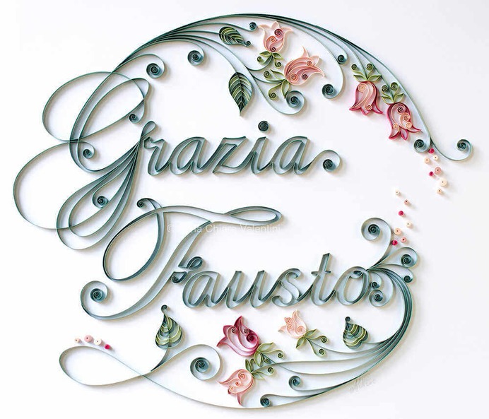 Lettering creativo con papel: Anna Chiara