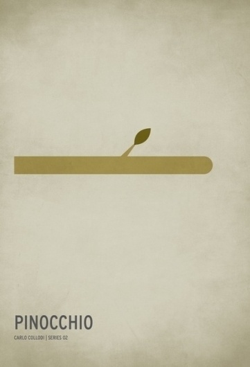 The Curious Brain » Christian Jackson #design #graphic #fairytale #poster #minimalist #pinocchio