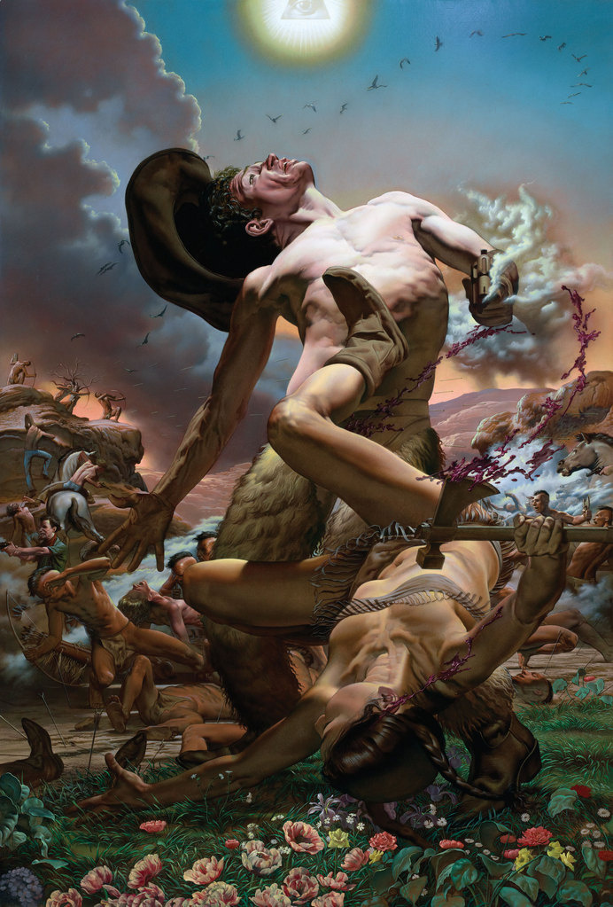 Nicola Verlato: Paintings #kitsch #cowboy