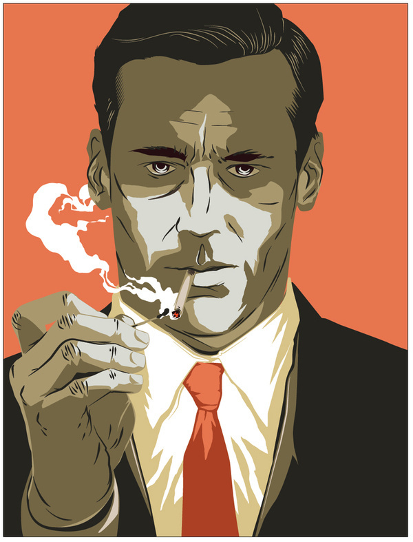 MattTaylor_DonDraper_TimeOut #don #illustration #portrait #men #draper #mad