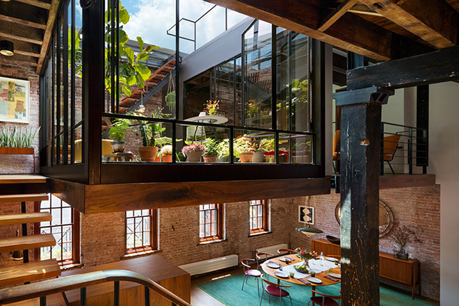 An Old Tribeca Soap Factory Converted Into a Stunning Loft Apartment | HUH. #interior #design