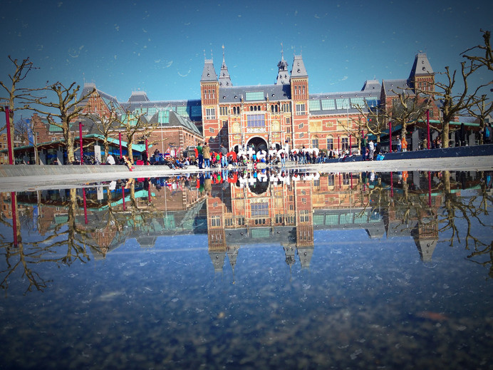 Amsterdam puddleography | Flickr - Photo Sharing! #amsterdam #david #walby #reflection #puddle #wall-b