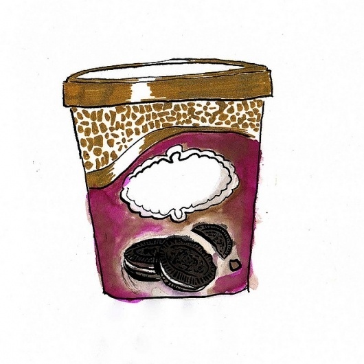 cookies & cream | Flickr: Intercambio de fotos #aijon #acuarela #draw #paint #illustration #jorge #cookiescream