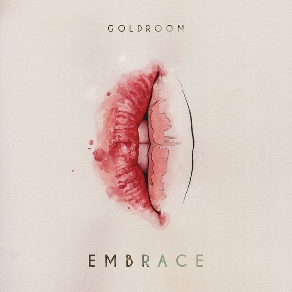 Goldroom - Embrace #album #typography #lips #sleeve #cover #record #illustration #watercolour
