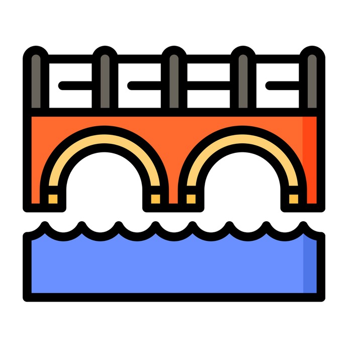 See more icon inspiration related to bridge, canal, cultures, architecture and city, holland, canals, architectonic, bridges, engineering, netherlands, buildings, monuments, monument and landscape on Flaticon.