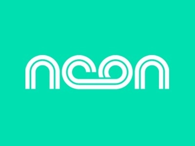 Dribbble - Neon Frog by Justin Haldane #white #typography #logo #noon #green