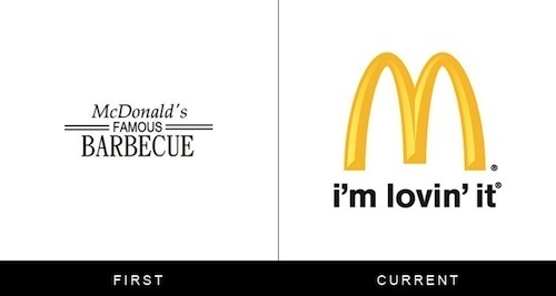 Logos Of Famous Brands, Then And Now DesignTAXI.com #logo #branding