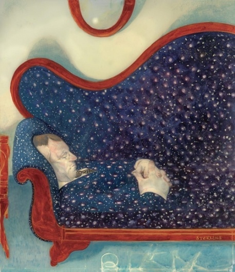 Sterling Hundley - BOOOOOOOM! - CREATE * INSPIRE * COMMUNITY * ART * DESIGN * MUSIC * FILM * PHOTO * PROJECTS #couch #illustration #stars #space