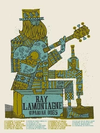 RAY LAMONTAGNE SUITCASE MAN « Limited Edition Gig Posters « Methane Studios #poster