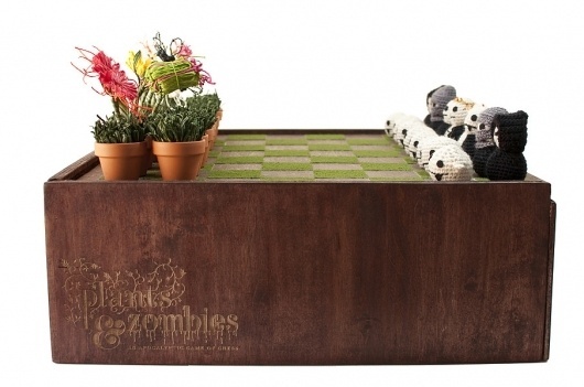 Plants & Zombies - Cecilia Hedin #chess #plants #packaging #crochet #board #design #game #zombies
