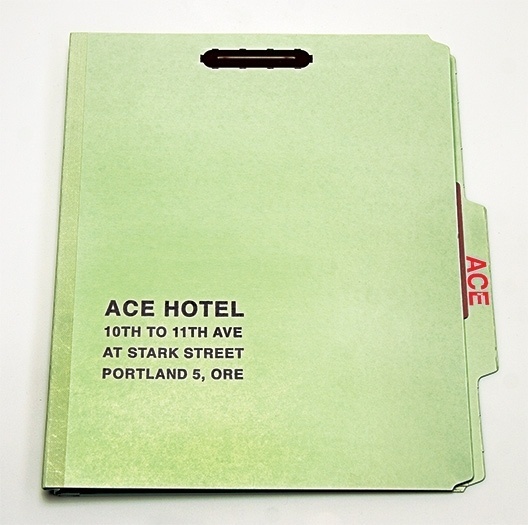 The Official Manufacturing Company / Work / Ace Hotel / Press Kit #ace #hotel #portland #folder