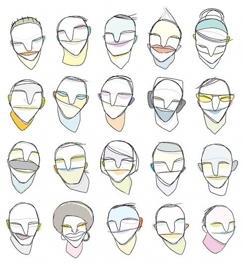 MARIE MAINGUY ➔ Illustrations - #mainguy #illustration #faces #marie
