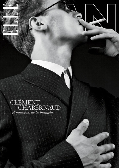 stormtrooperfashion:Clément Chabernaud by Sebastian Troncoso for Elle Man Mexico, November 2012 #cover #fashion #man #elle #magazine