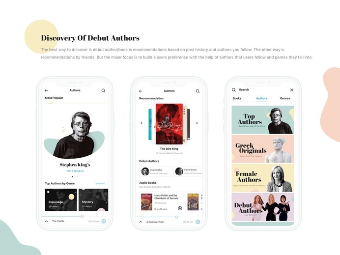Discovery of Debut Authors Reader App

