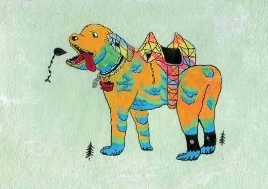 Grim Pseudonym : PatrickKyle.com #illustration #dog
