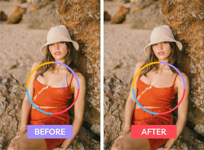 It's easy to get tunnel vision on the product itself in your images—but don't forget to check the whole frame. 
