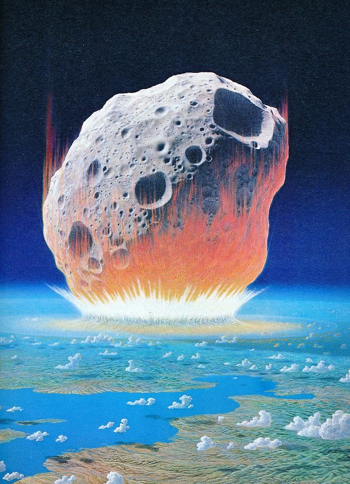 Don Dixon, "Orbital View of Impact"