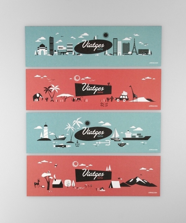 Summer holidays | Atipus #illustration #skyline #landscape