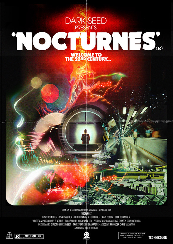 The latest collaborative project from me & Richard Norris Dark Seed Nocturnes EP 12 soundtrack vinyl & limited foldout poster Ohmeg #insect #noctunes #luke