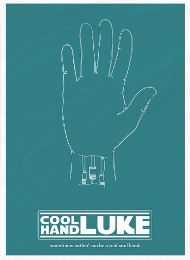 SR Pick: 'Star Wars' Movie Crossover Posters - Screen Rant #luke #design #graphic #wars #star #poster #hand #cool