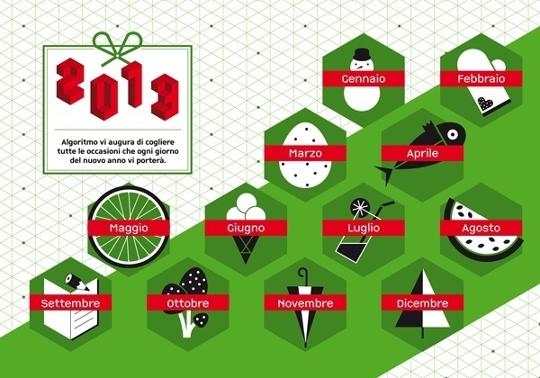 Calendario Algoritmo 2013 by o-zone , via Behance #vectors #illustration #vector #illustrated