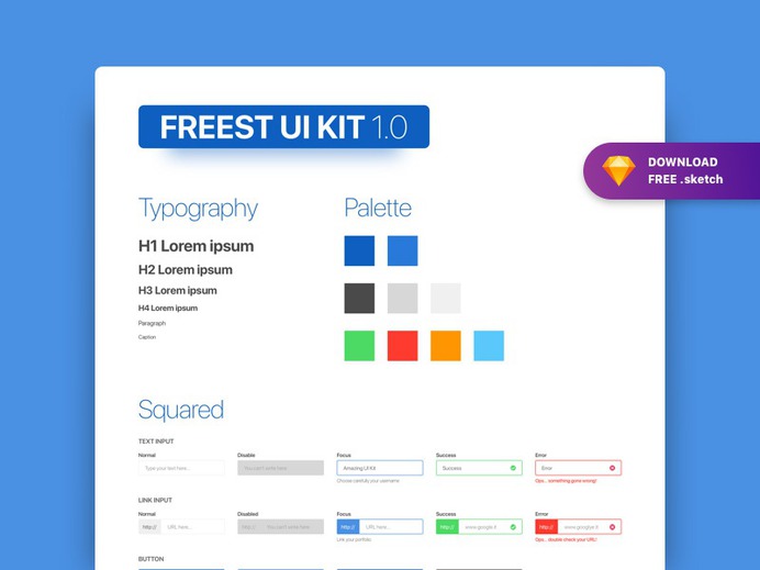 Free UI Kit Sketch
