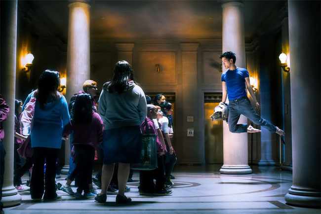 The Levitator : Self-Portraits In Dance Poses by Mickael Jou