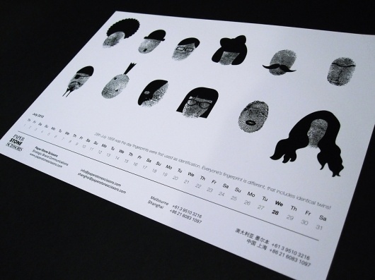 Ammanda Choo - Krop Creative Database #white #print #design #graphic #calendar #black #and #ammanda #choo