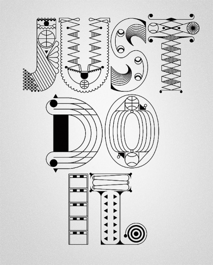 NIKE x Type illustrations 2010 on the Behance Network #lettering