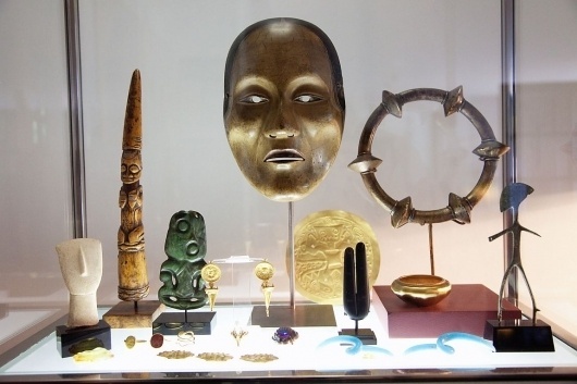 George Lois at Home in New York City #sculpture #george #symbols #mask #art #lois