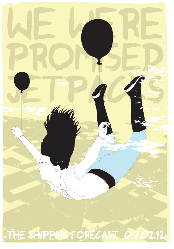 Screen prints 2011 horse #promised #horse #were #jetpacks #design #screenprint #we #poster #music