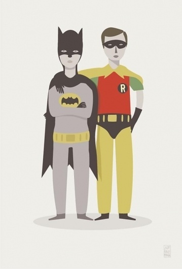 Judy Kaufmann on yay!everyday #robin #illustration #vector #batman