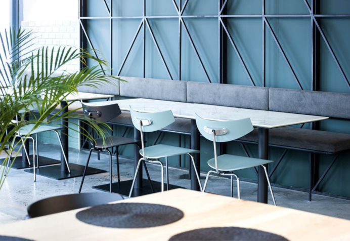Bogdan Ciocodeica Create Fresh Decor for Kane Restaurant - InteriorZine