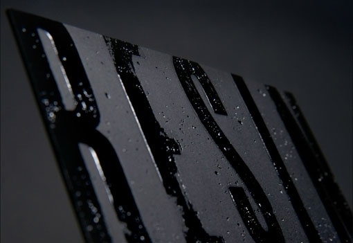 Design Work Life » NOTHING:SOMETHING: Resin Denim Branding Part 1 #typography