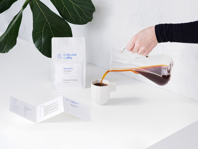 collected coffee branding desgin modern blue minimal new york roastery brew brewing design mindsparklemag cafe www.mindsparklemag.com