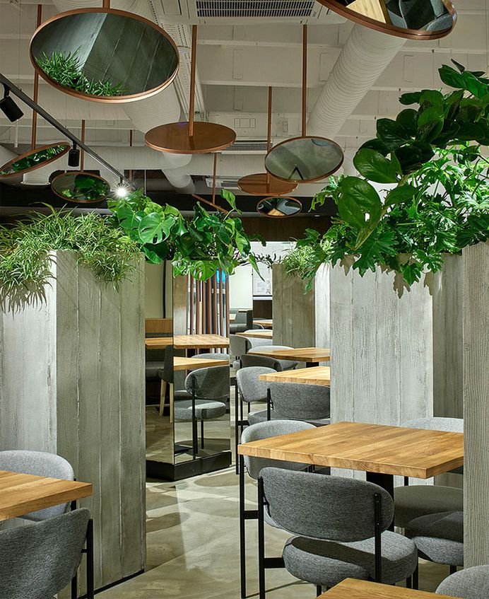 New Interior Concept for the Healthy Food Restaurant by Ponama Architects - InteriorZine